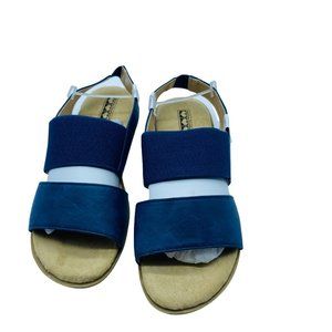 American Sweetheart Women Size 8 Blue Slingback Open Toe Sandals NEW NWOT